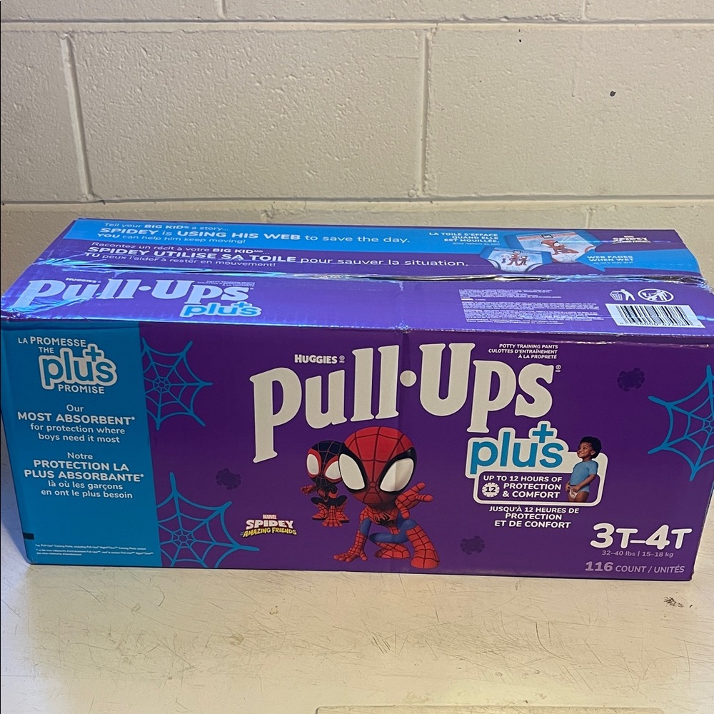 Huggies Pull-Ups Plus Boys 3T-4T, 116-count